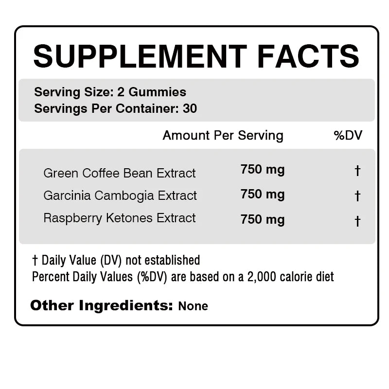 Garcinia Cambogia - Fat Burner Appetite Suppressant Gummies