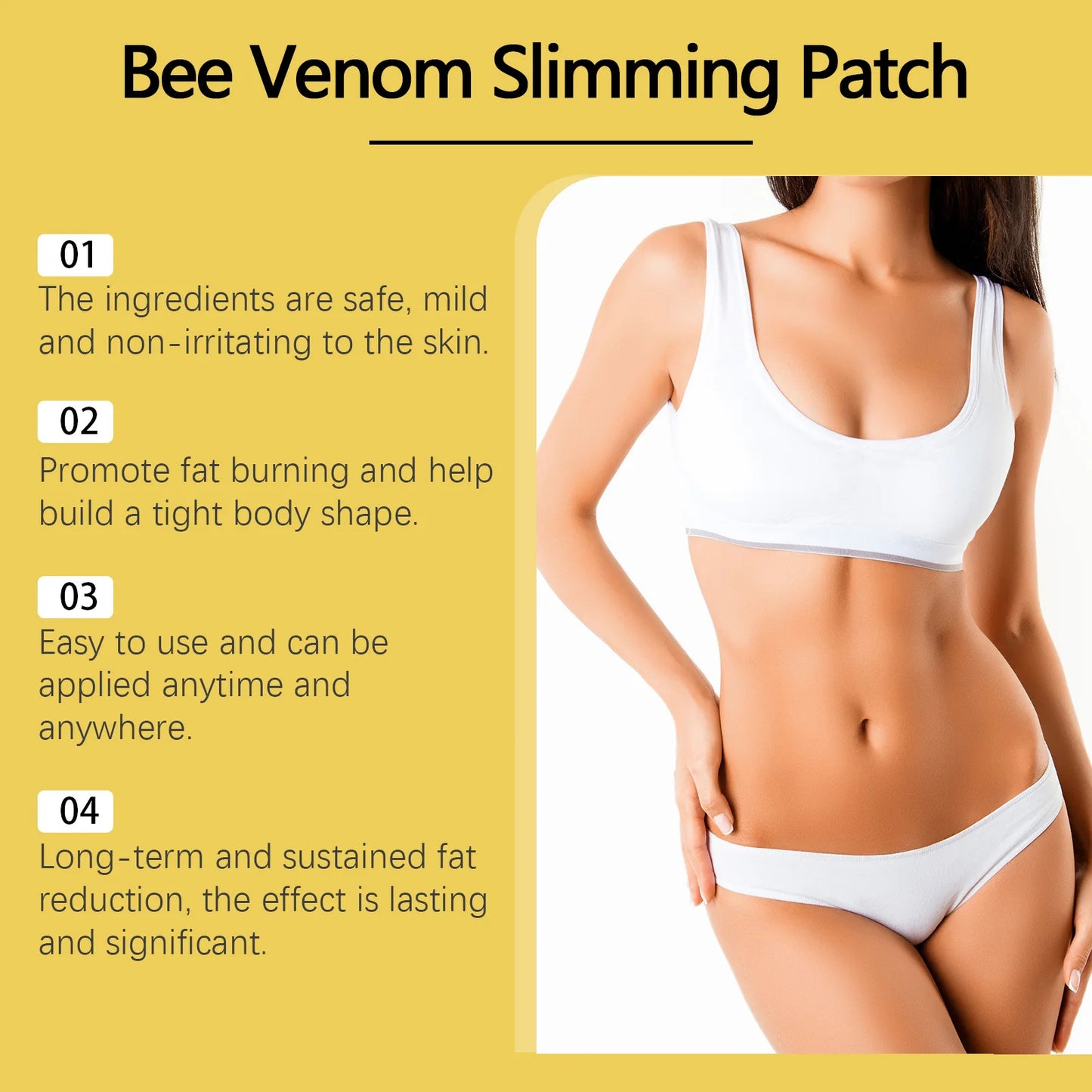 10pcs Bee Venom Belly Slimming Patches