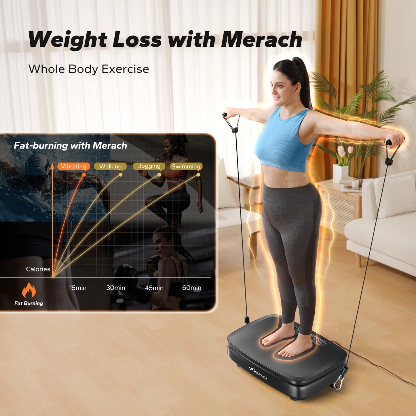 Merch Vibration Plate Exercise Machine
