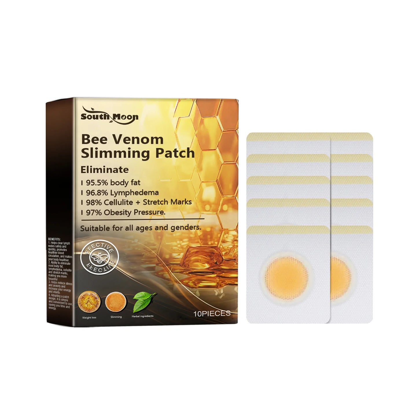 10pcs Bee Venom Belly Slimming Patches