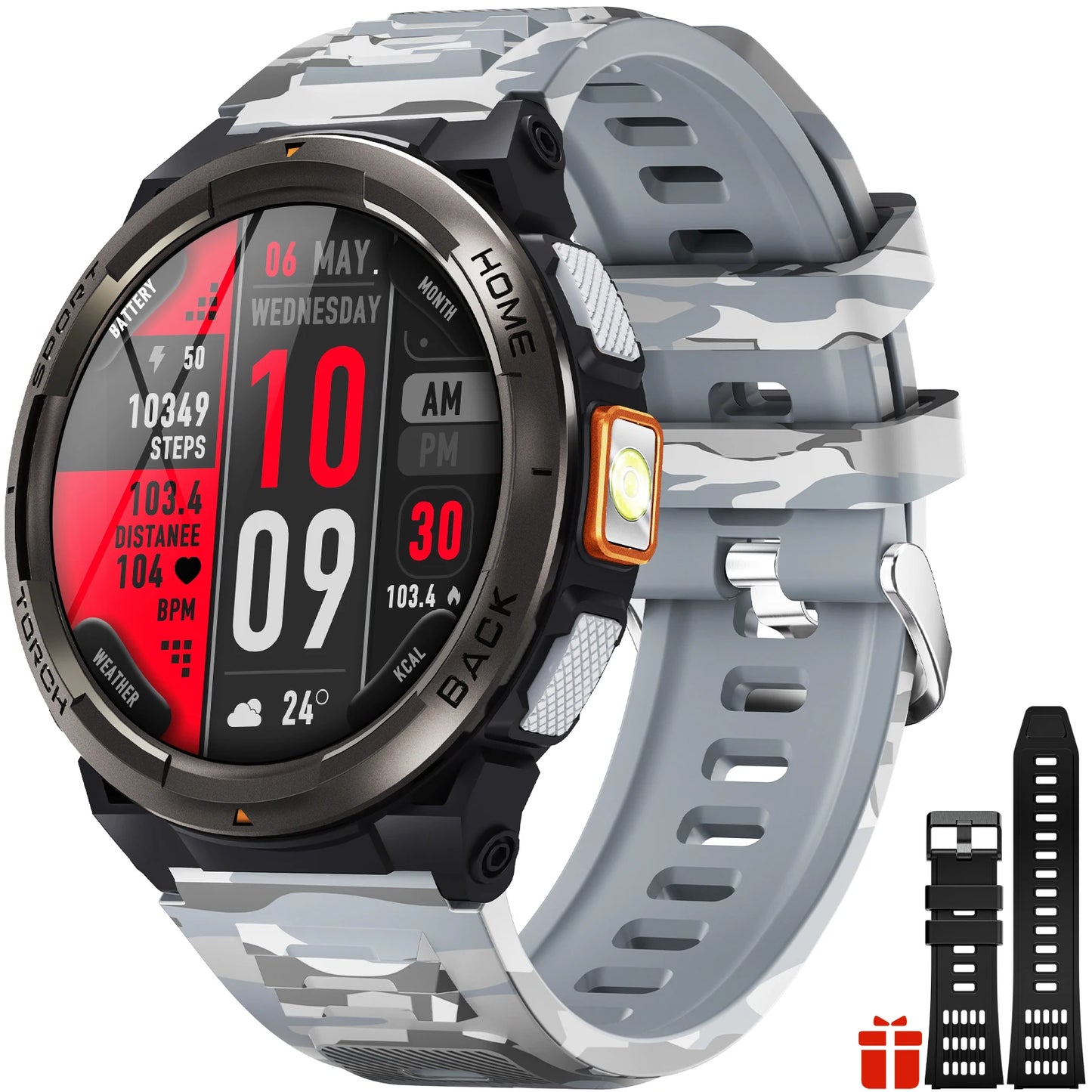 EIGIIS 1.45 Inch Smart Watch KE5 3ATM Waterproof