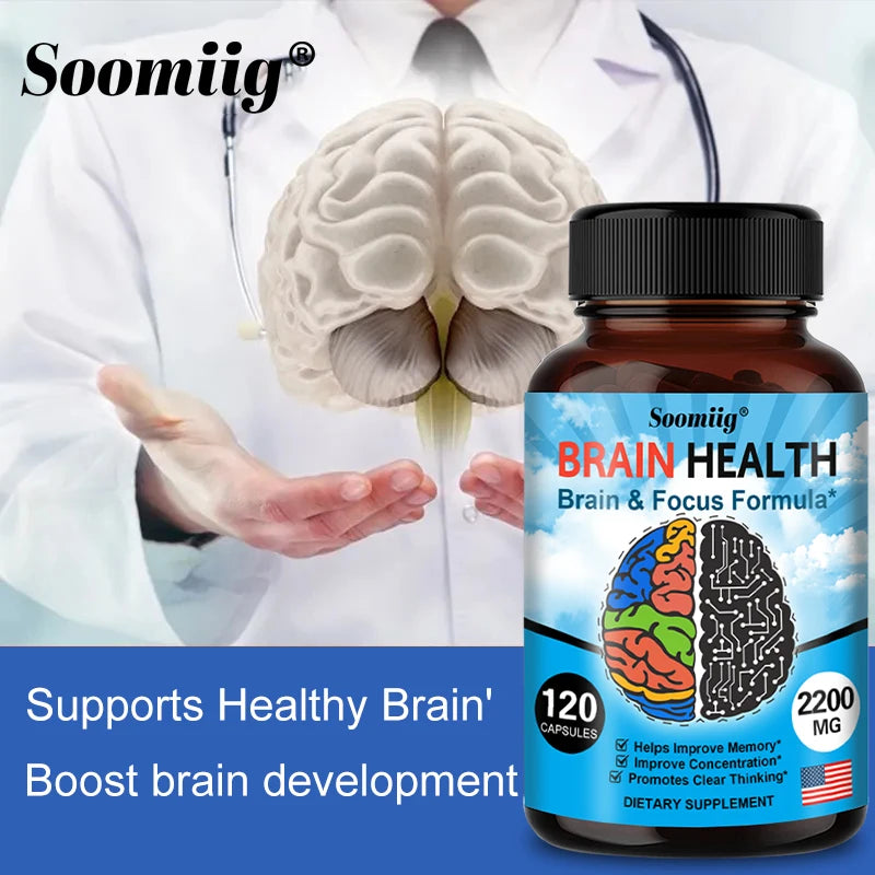 2200 mg Brain Booster with Vitamin B6, B12