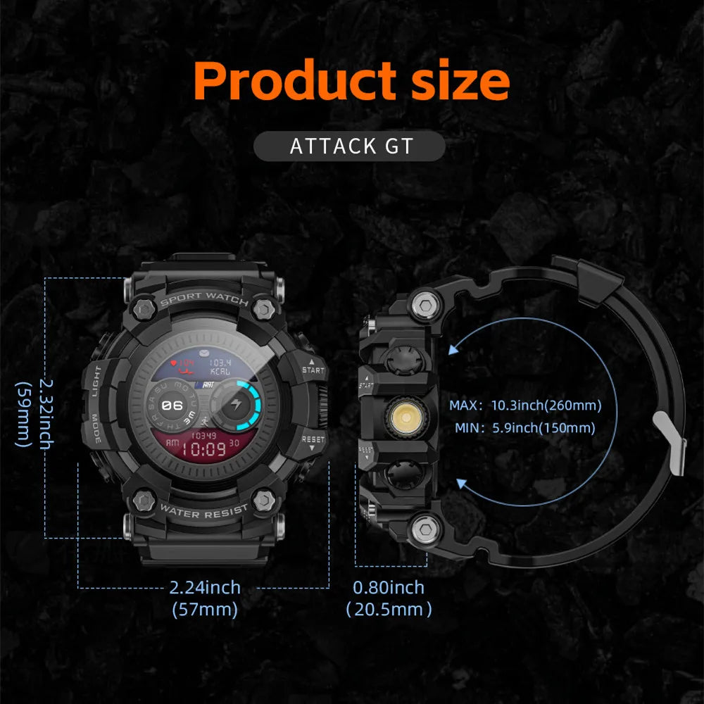 LOKMAT ATTACK-GT Rugged Sport Smart Watch
