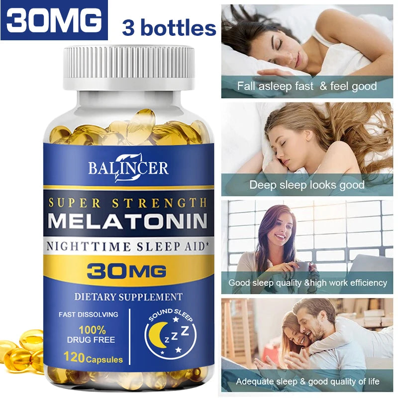 Balincer Melatonin Nighttime Sleep Aid 30 mg