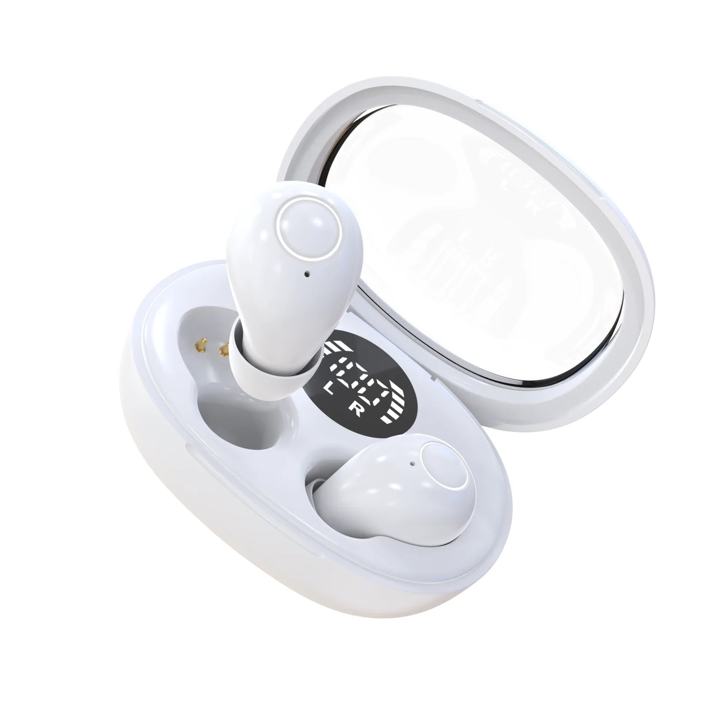 Lightweight Sleep Wireless Bluetooth Earbud Headset w/Mic