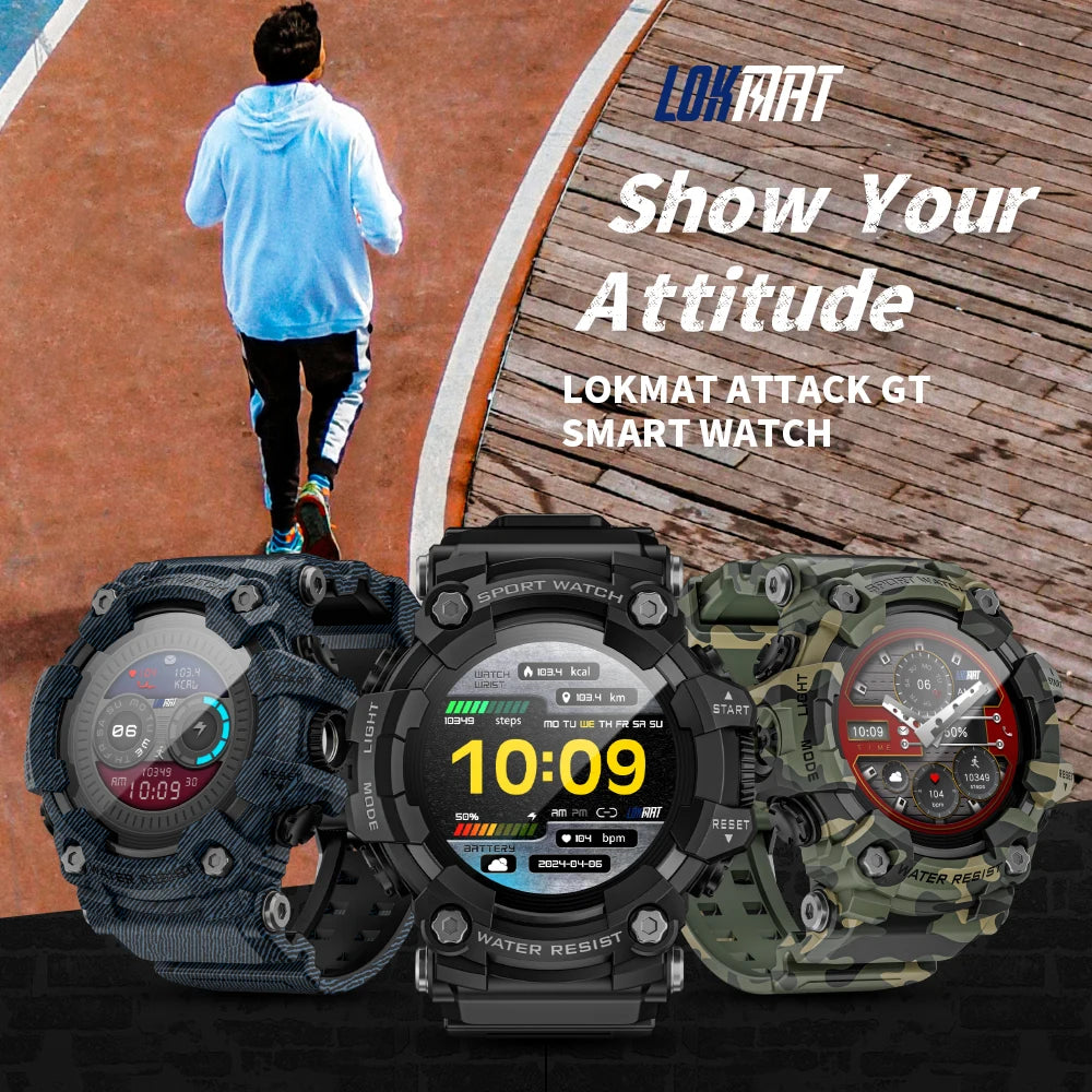 LOKMAT ATTACK-GT Rugged Sport Smart Watch