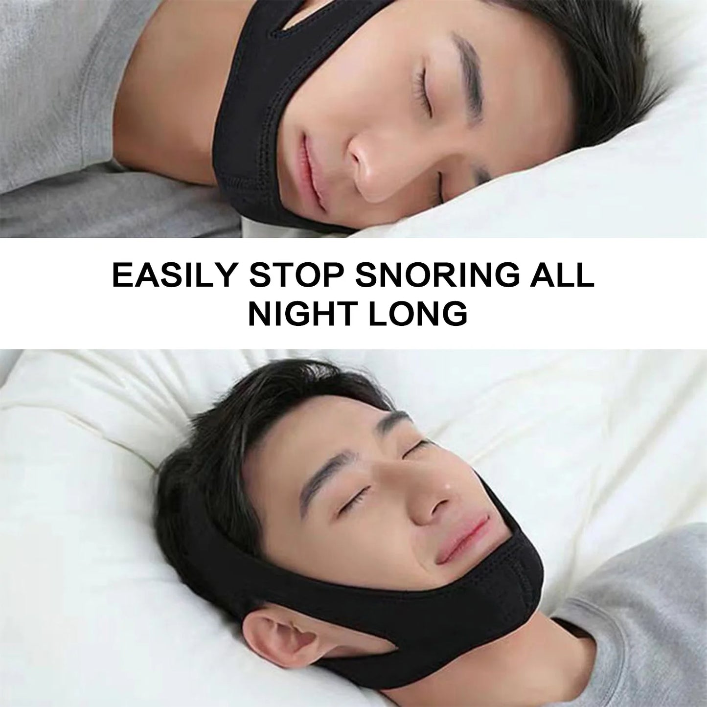 Adjustable Anti-Snore Chin Strap for Men and Women