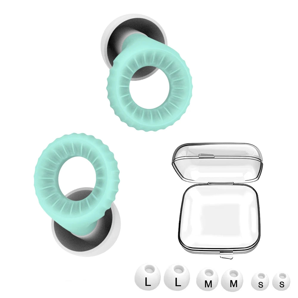Ultra Thin Loop Shape Earplugs Reusable Waterproof