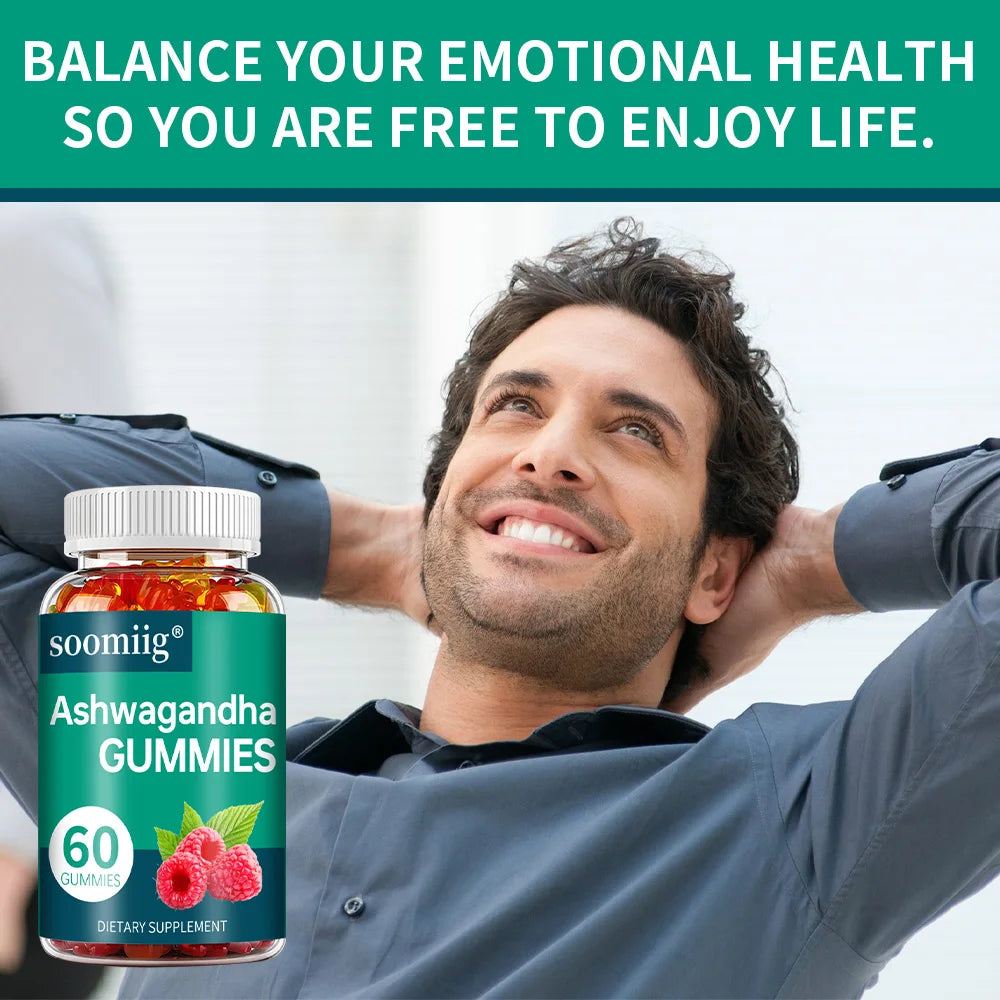 Ashwagandha Gummies - Improve Sleep, Relieve Anxiety, and Stress