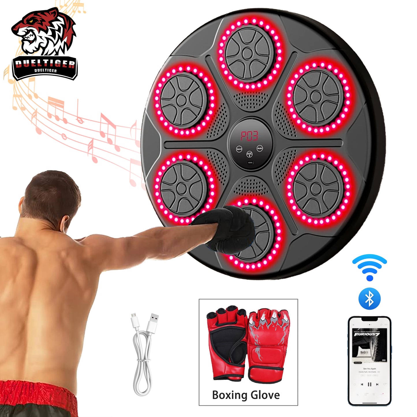 Music Boxing Machine - Wall Mounted Bluetooth