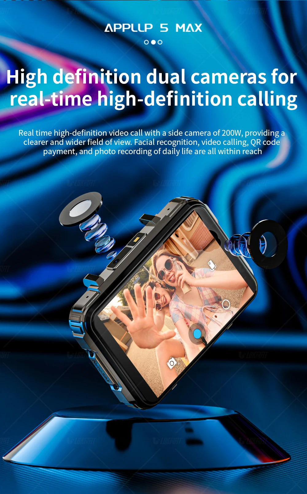 Android Dual Camera 4G Smart / Gaming Watch