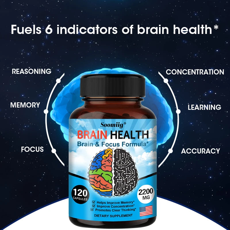 2200 mg Brain Booster with Vitamin B6, B12