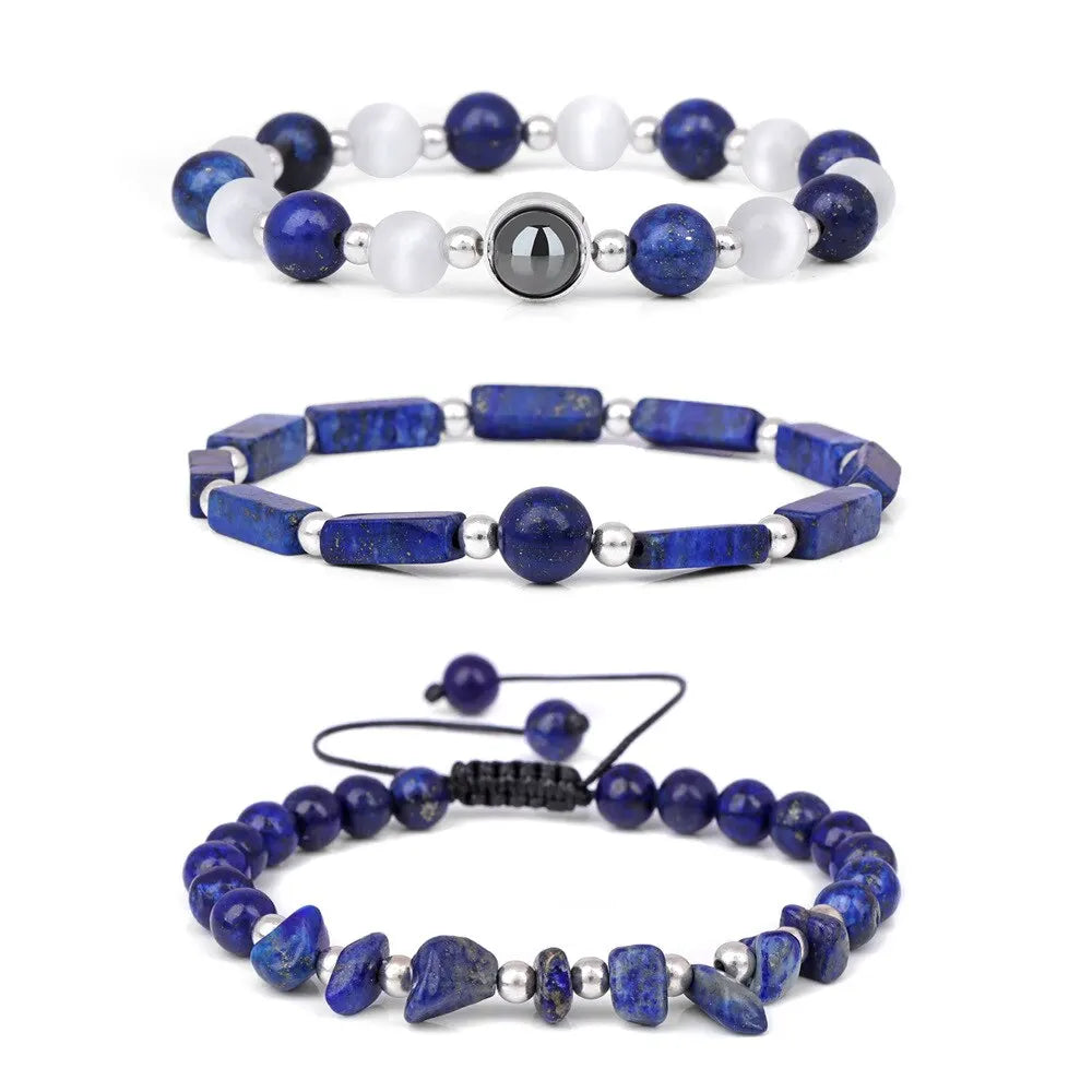 3pcs/Set Body-Purifying Amethyst Bracelet