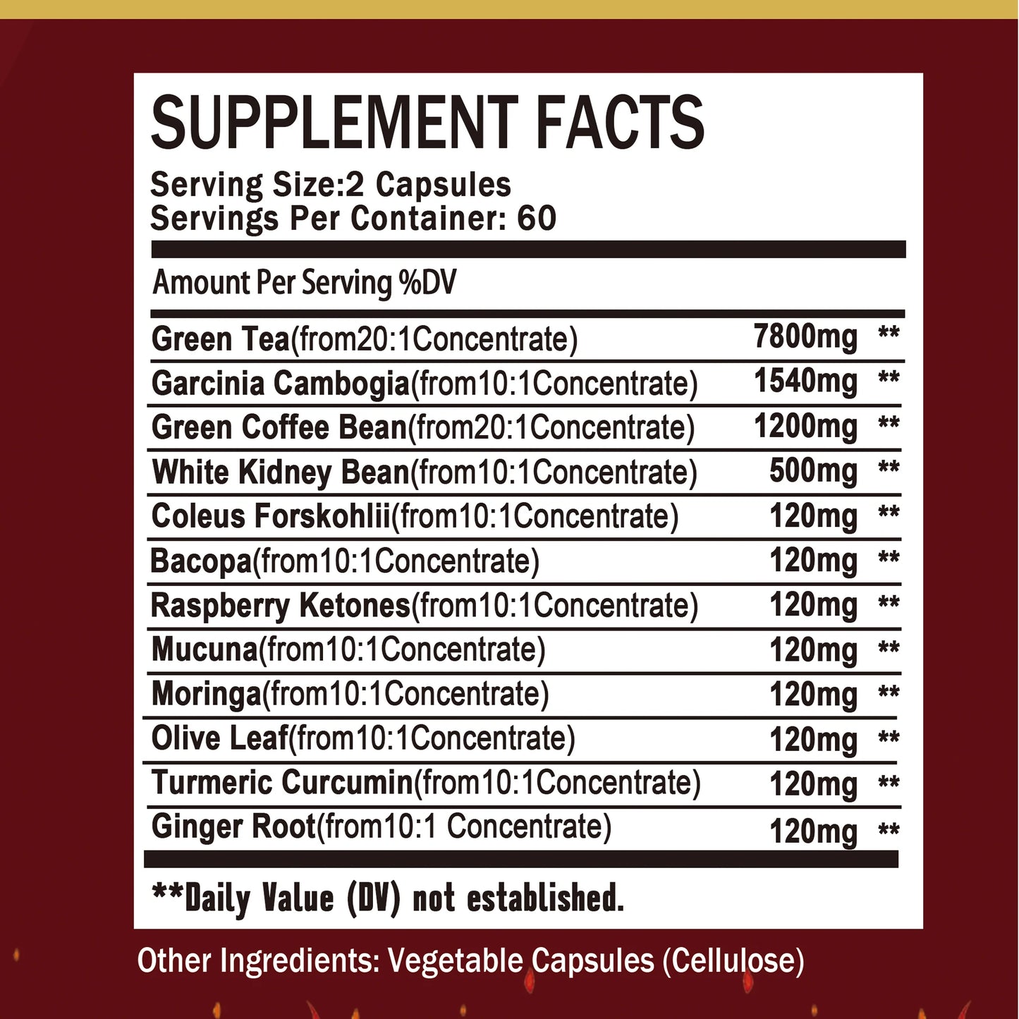 Metabolism Booster Weight Loss Supplement- 12000mg