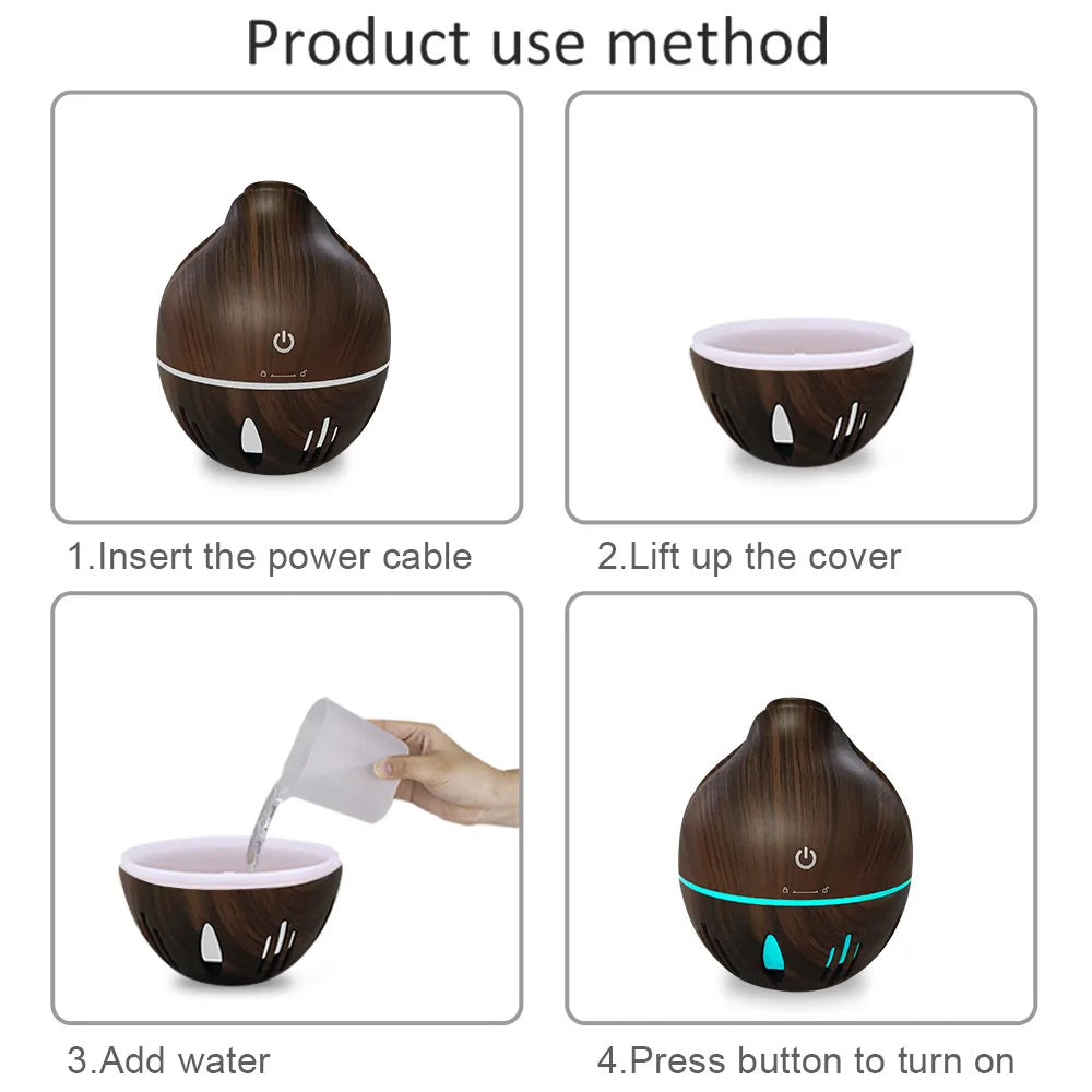 130ml Humidifier with Essential Oil Aromatherapy
