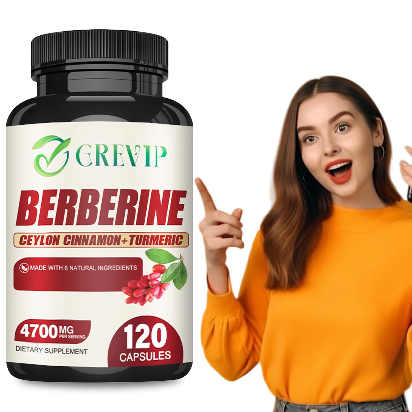 Berberine Supplement - Digestive Health 4700mg