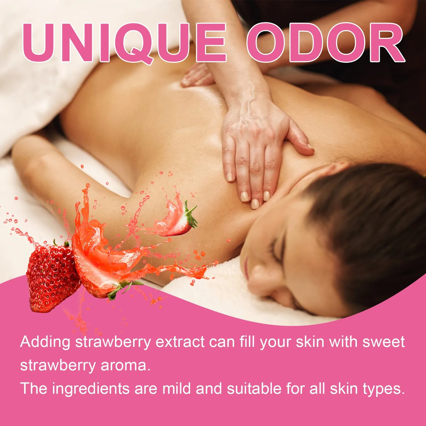 West Month Strawberry Body Juice Massage Oil