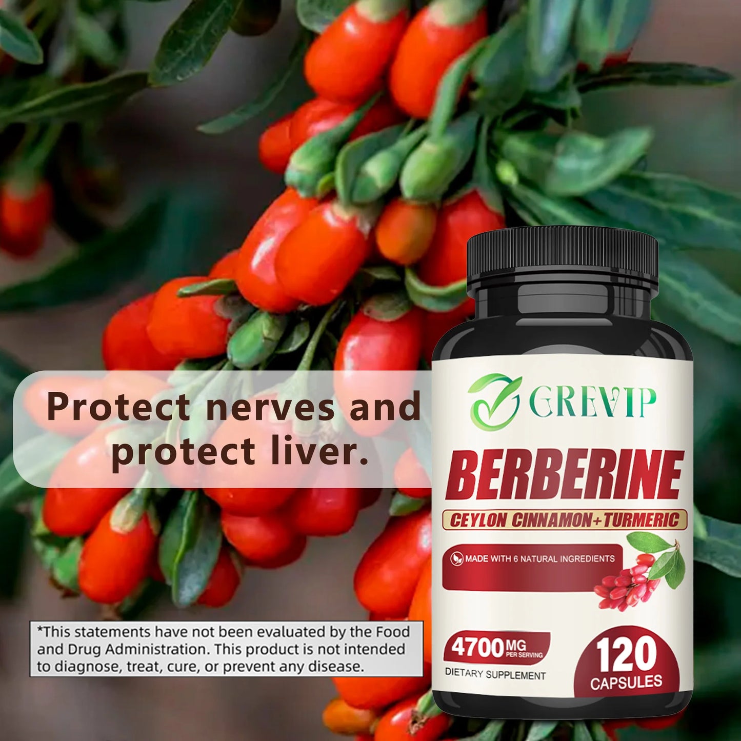 Berberine Supplement - Digestive Health 4700mg