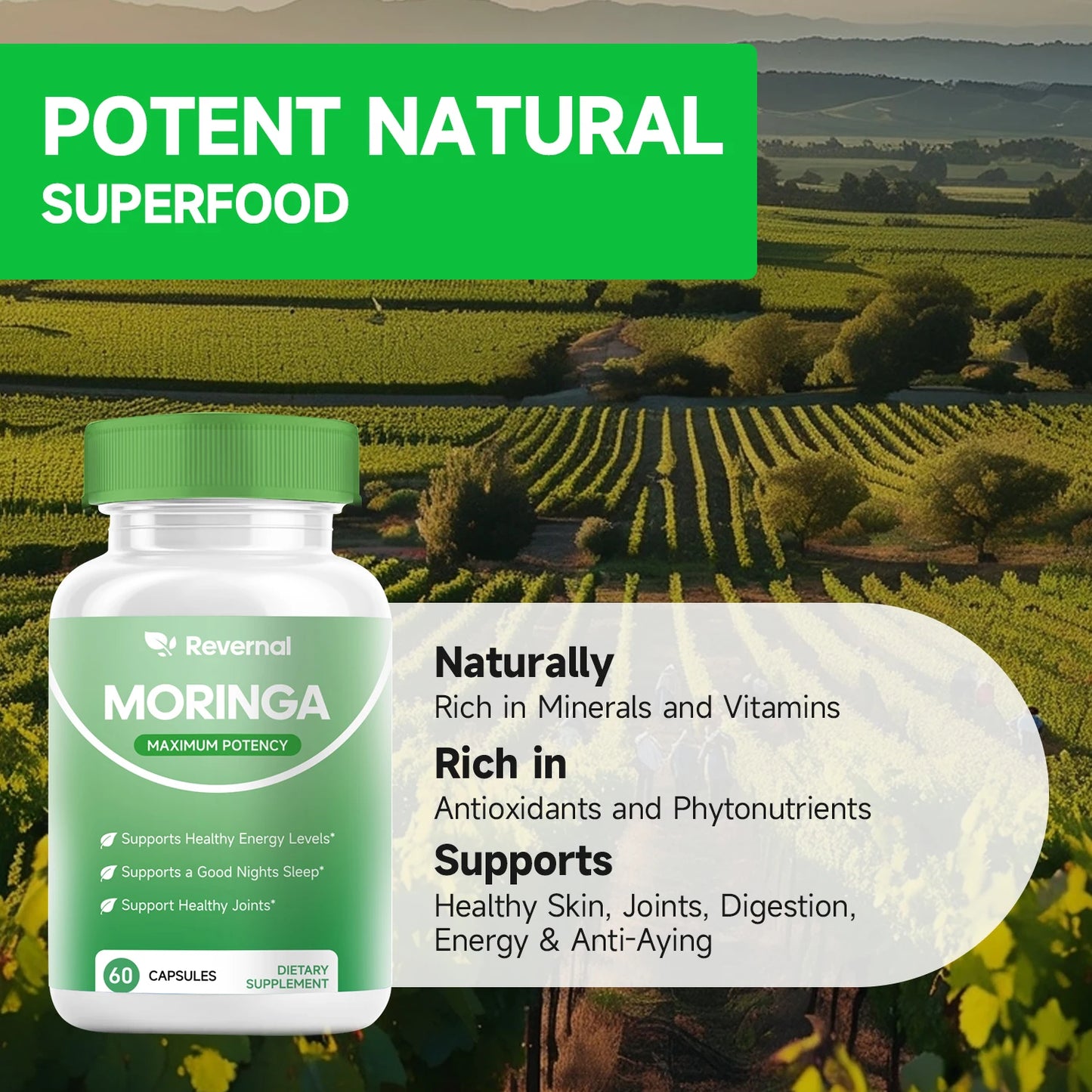Moringa Powder Capsules - 800mg