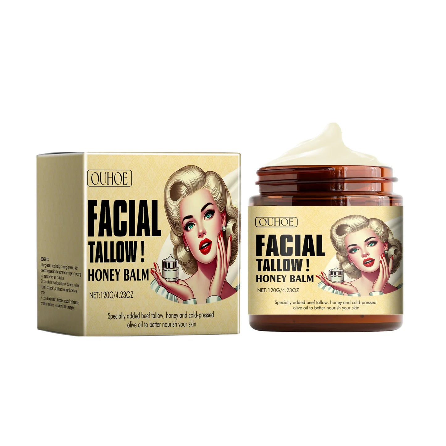 Facial Tallow Honey  Balm