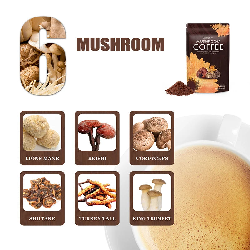 Mushroom Coffee - with Lion's Mane, Cordyceps, Reishi