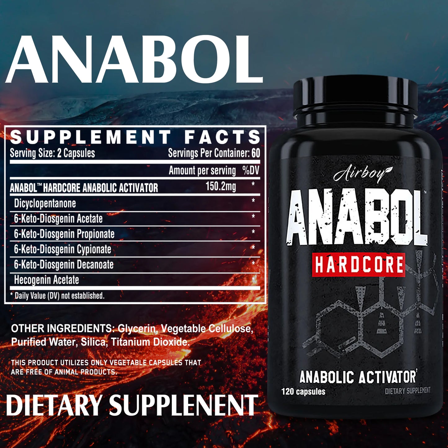 Anabol Hardcore Supplement - Helps Promote Muscle Growth