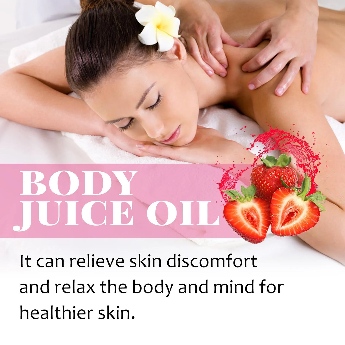 West Month Strawberry Body Juice Massage Oil