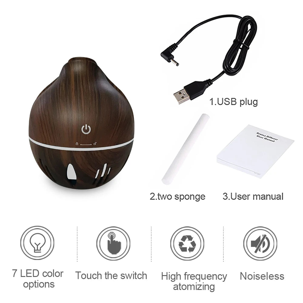 130ml Humidifier with Essential Oil Aromatherapy