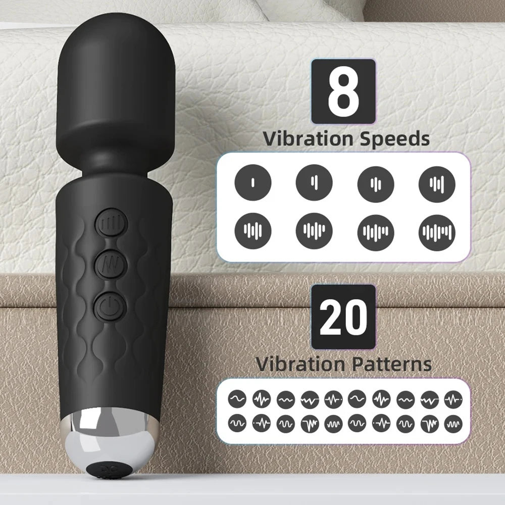 Portable Electric Massage Stick with 8 Adjustable Speeds