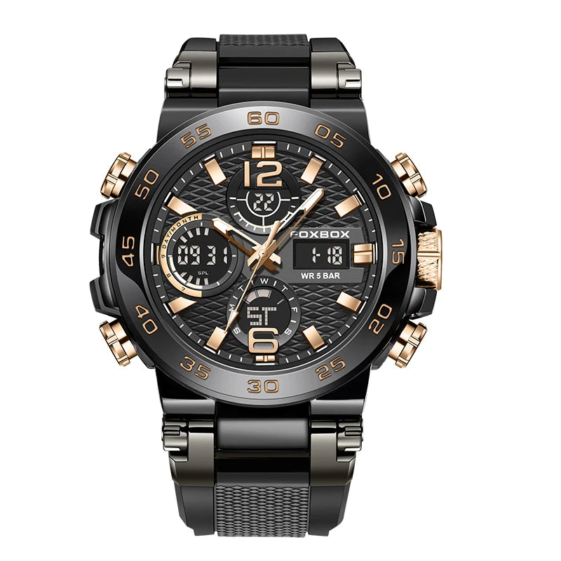 FOXBOX Military Men's Quartz Sport Digital Watch