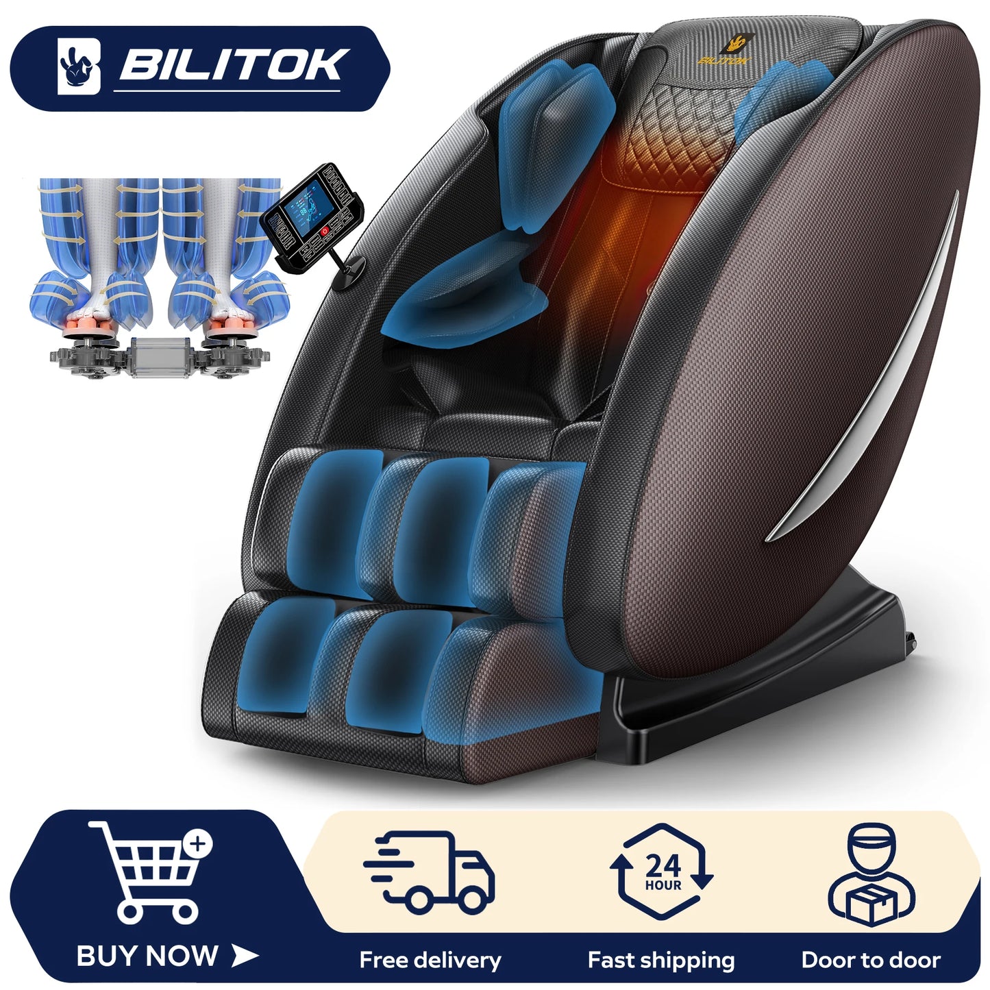 Full Body Zero Gravity Massage Chair w/Heat