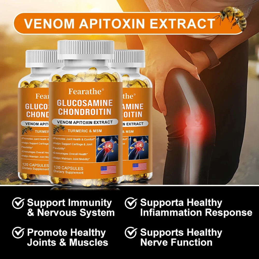 Natural Bee Venom Extract Glucosamine Chondroitin Capsules