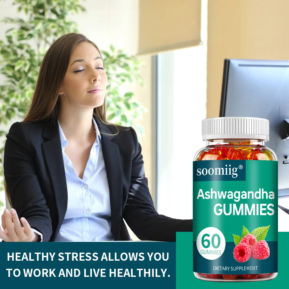 Ashwagandha Gummies - Improve Sleep, Relieve Anxiety, and Stress