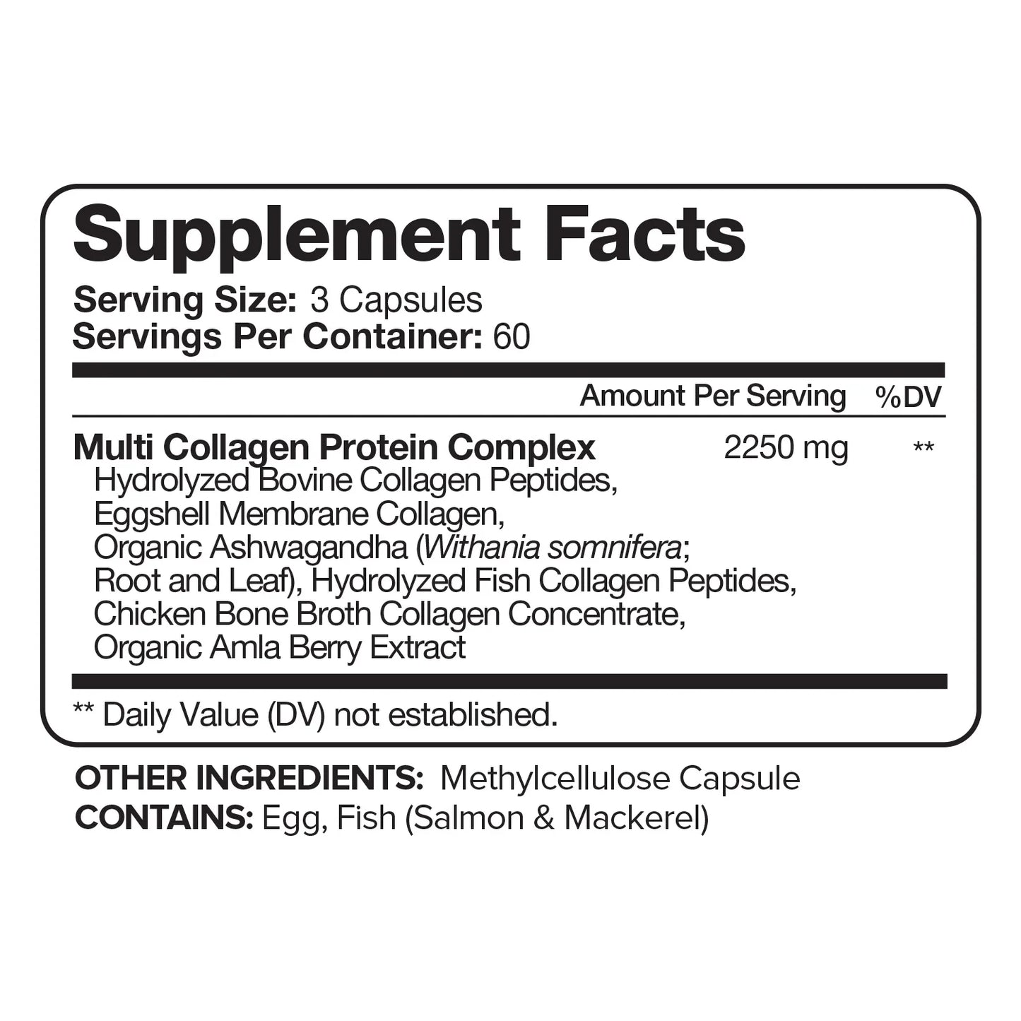 Multi-Collagen Capsules for Men and Women