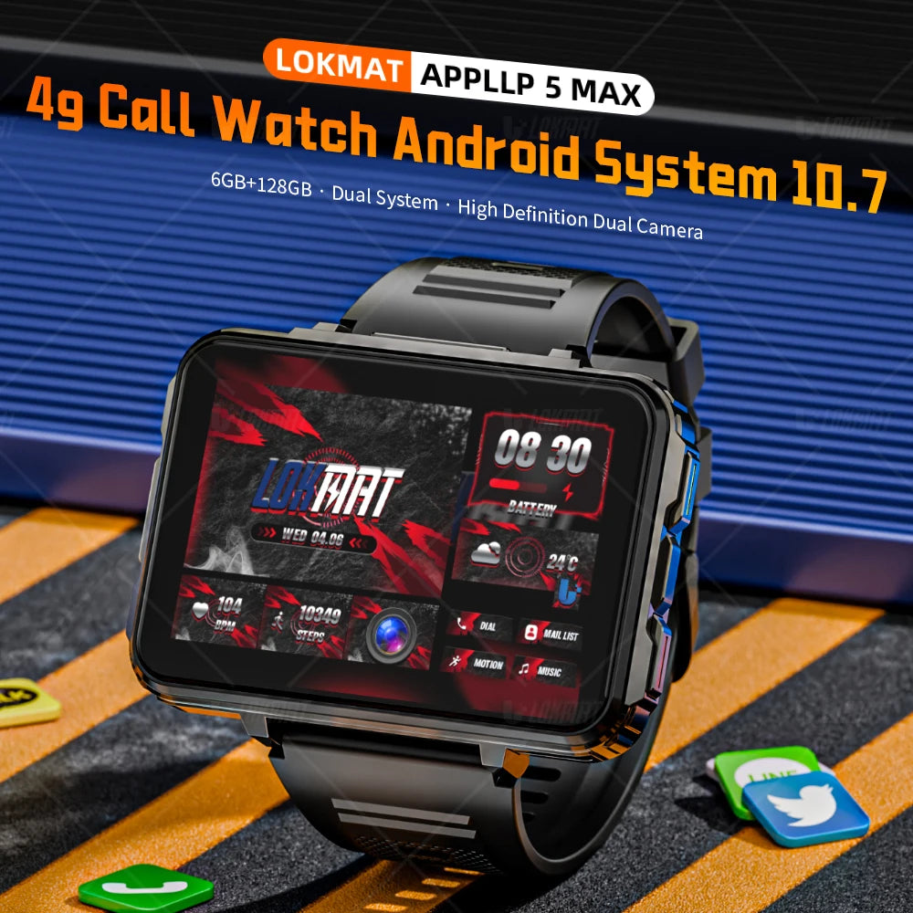 Android Dual Camera 4G Smart / Gaming Watch
