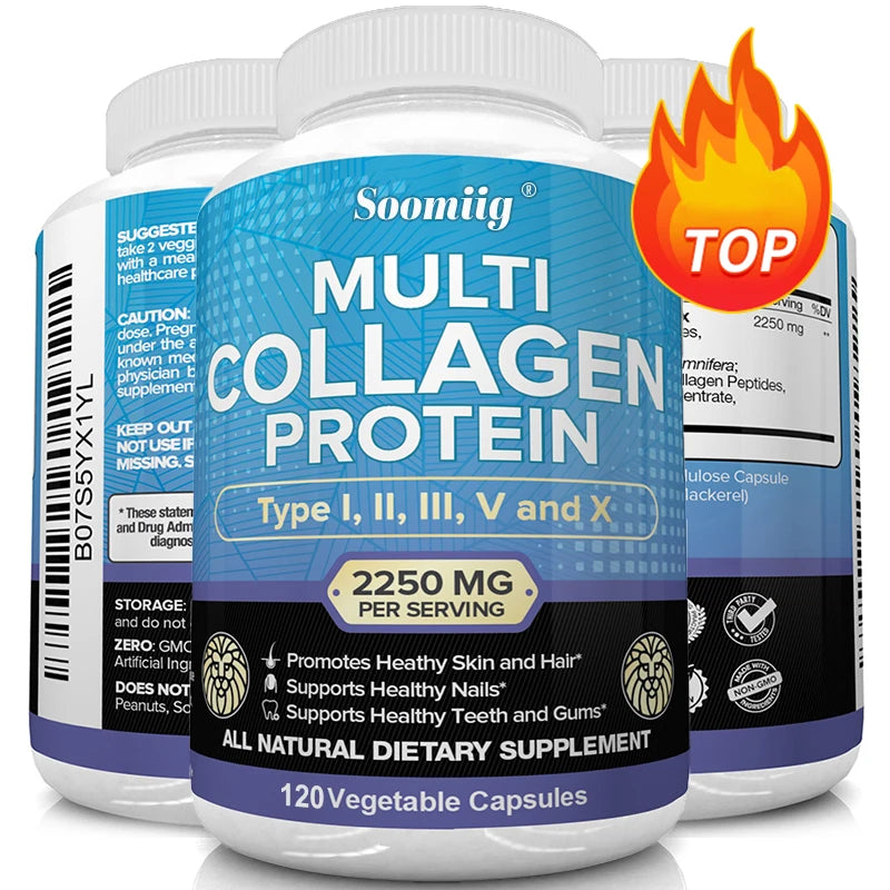 Multi-Collagen Capsules for Men and Women