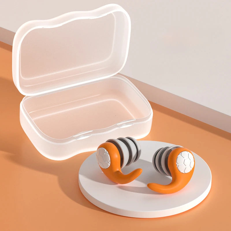Anti-Noise Earplug Triple Layer Silicone  Waterproof