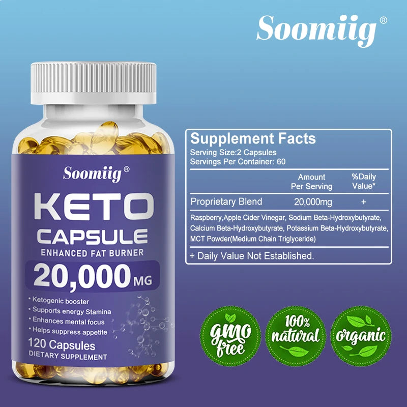 Organic Keto Detox: Fat Burning Appetite Suppressant Capsules