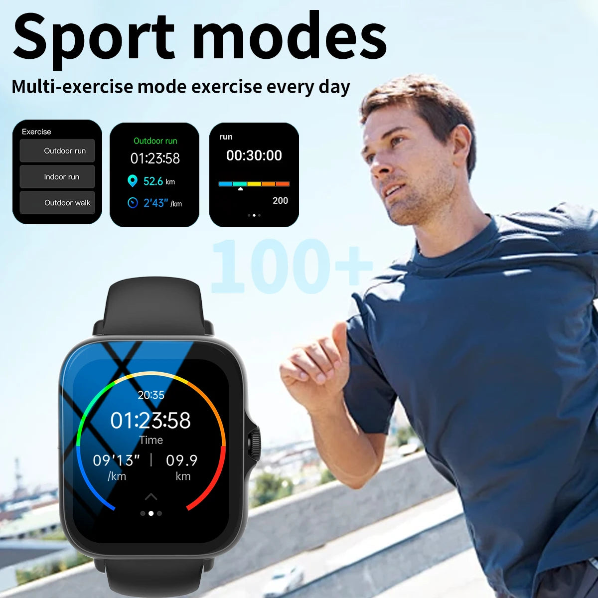 Smart Watch With Multiple Sports Modes,