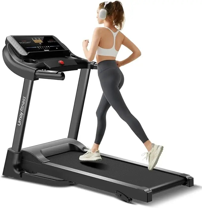 Fitness Folding Incline Treadmill with Pulse Sensors