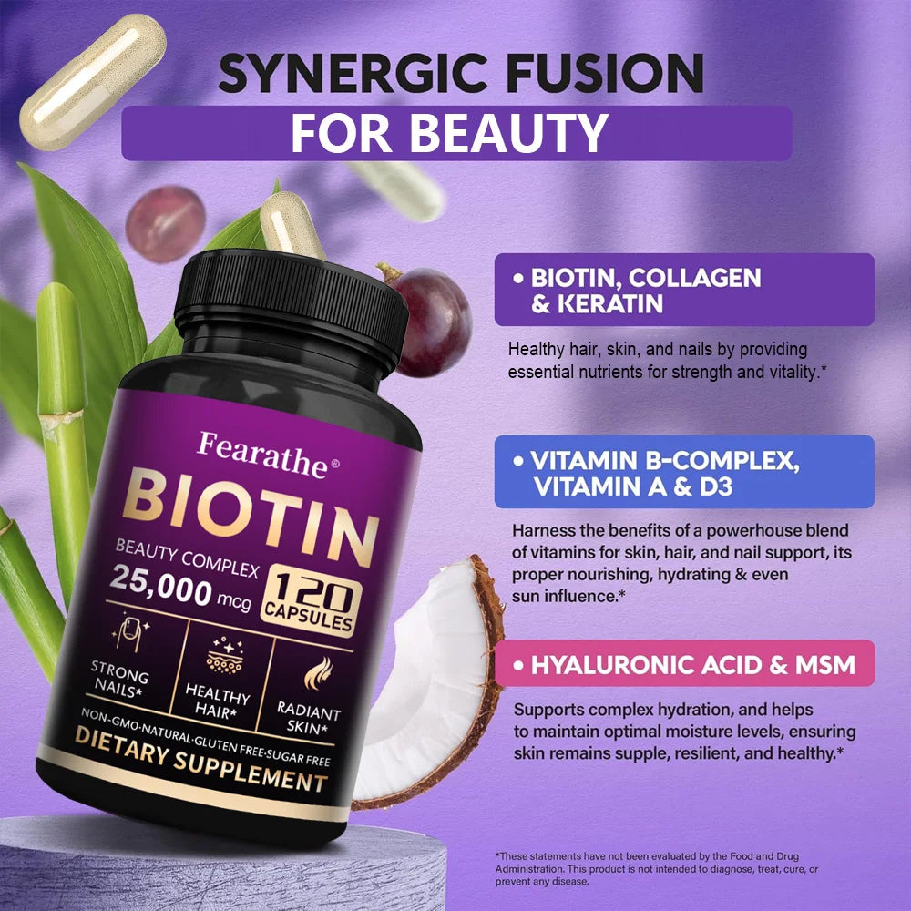 Biotin - Vitamin Supplement 25,000 Mcg