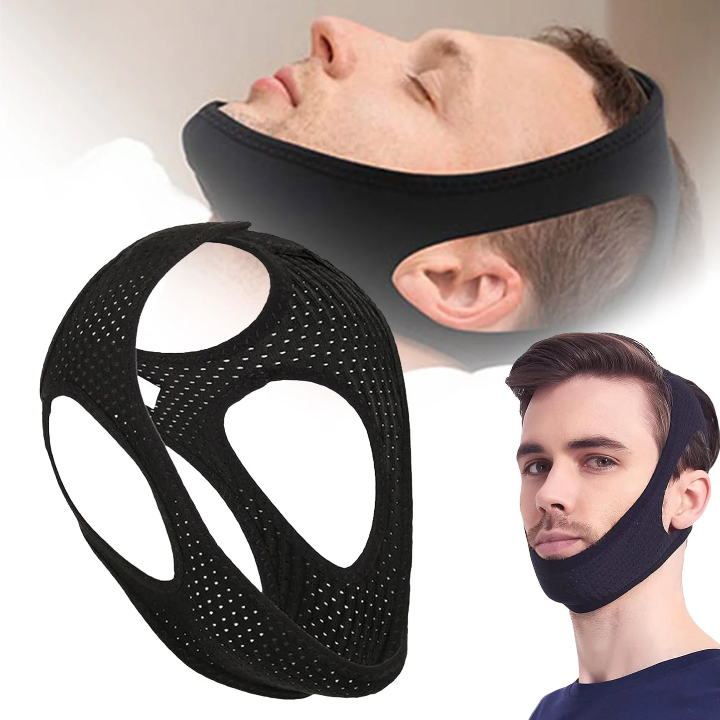 Adjustable Anti-Snore Chin Strap for Men and Women