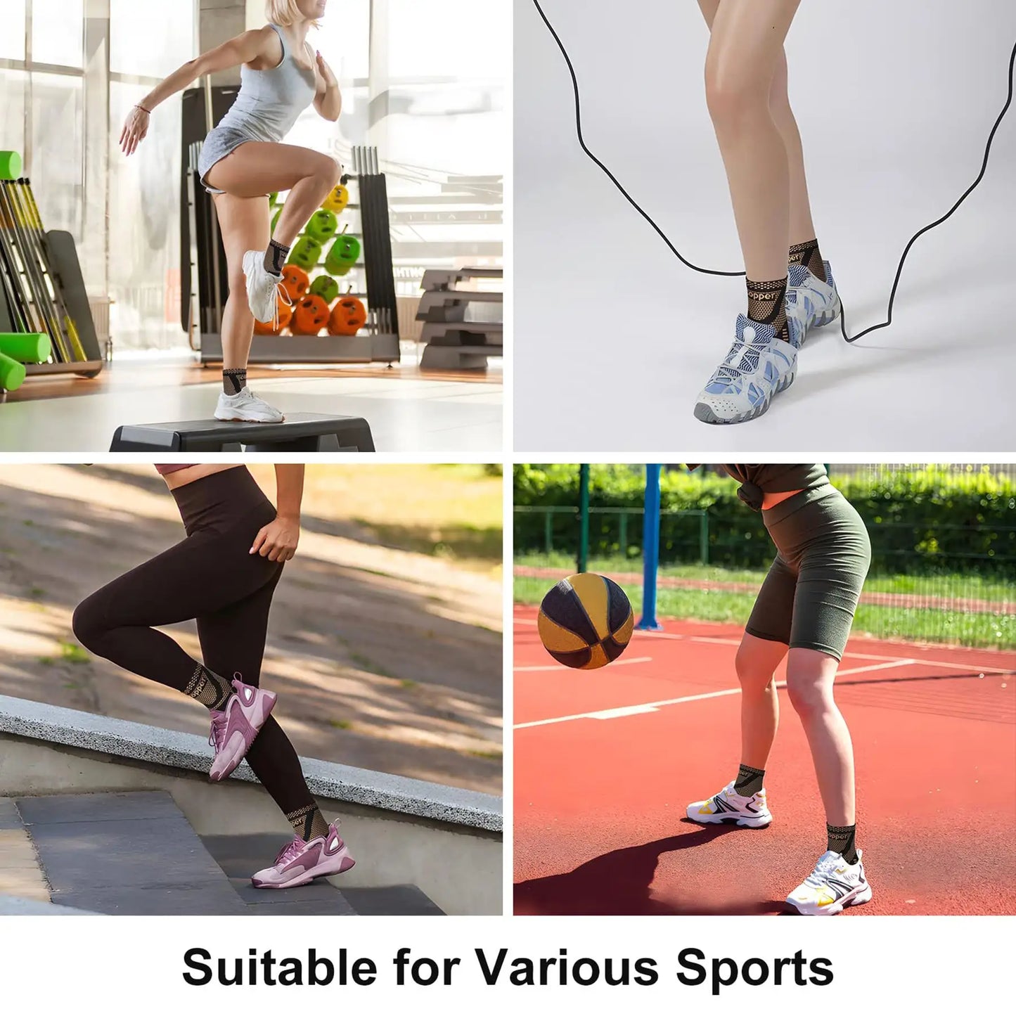 Unisex Compression Ankle Sleeve for Sprains