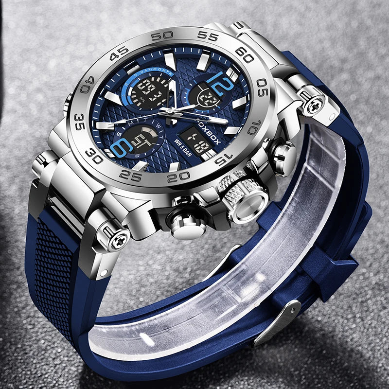 FOXBOX Military Men's Quartz Sport Digital Watch