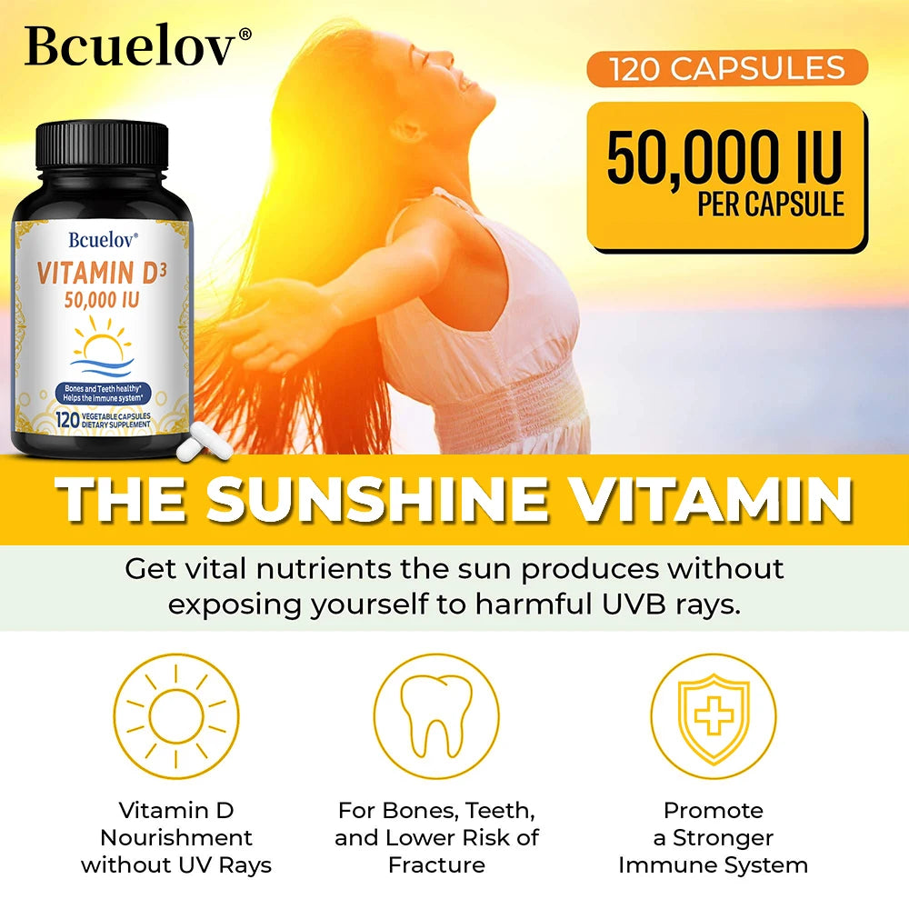 Vitamin D3 50,000 IU Supplement Men and Women