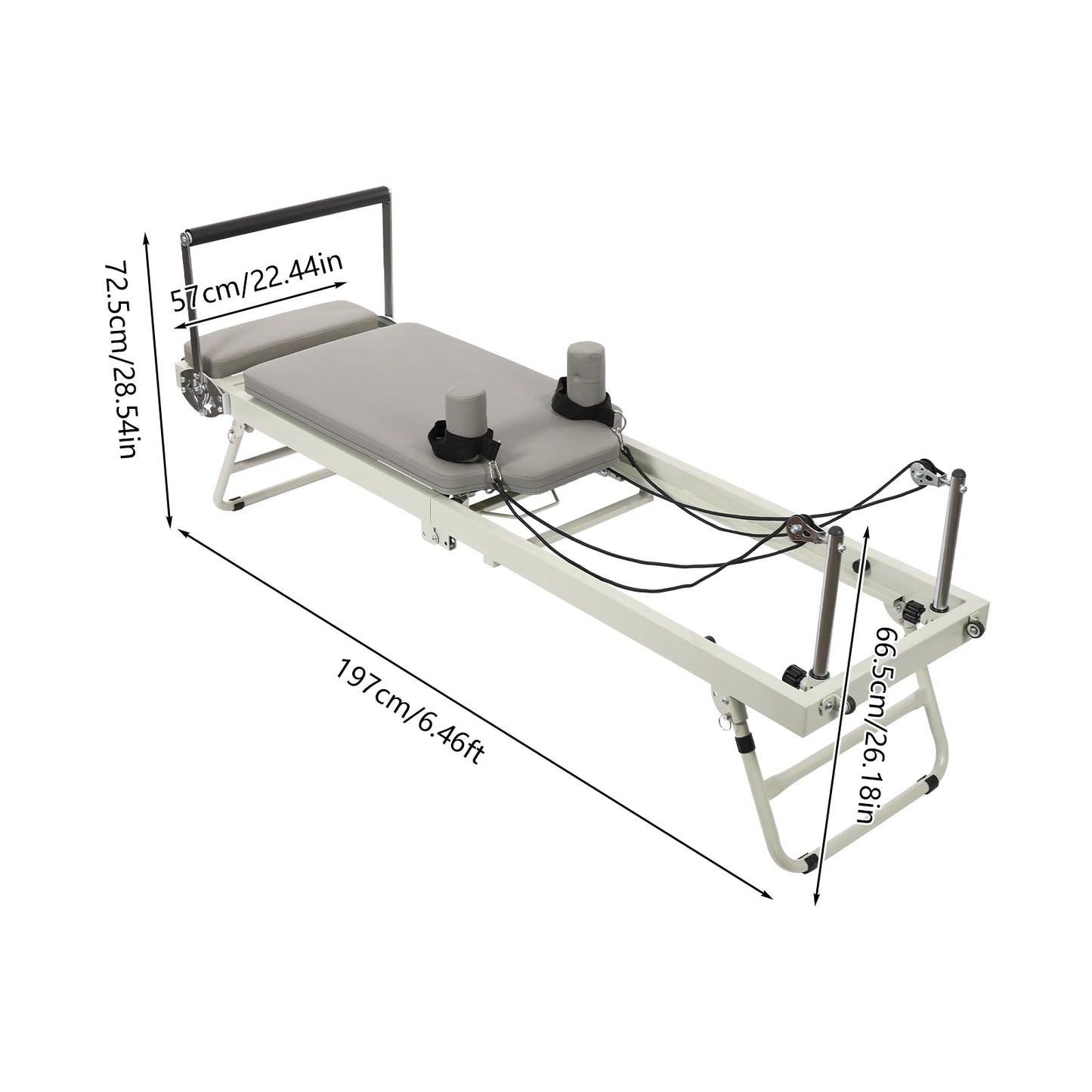 Multifunctional Foldable Pilates Reformer Machine