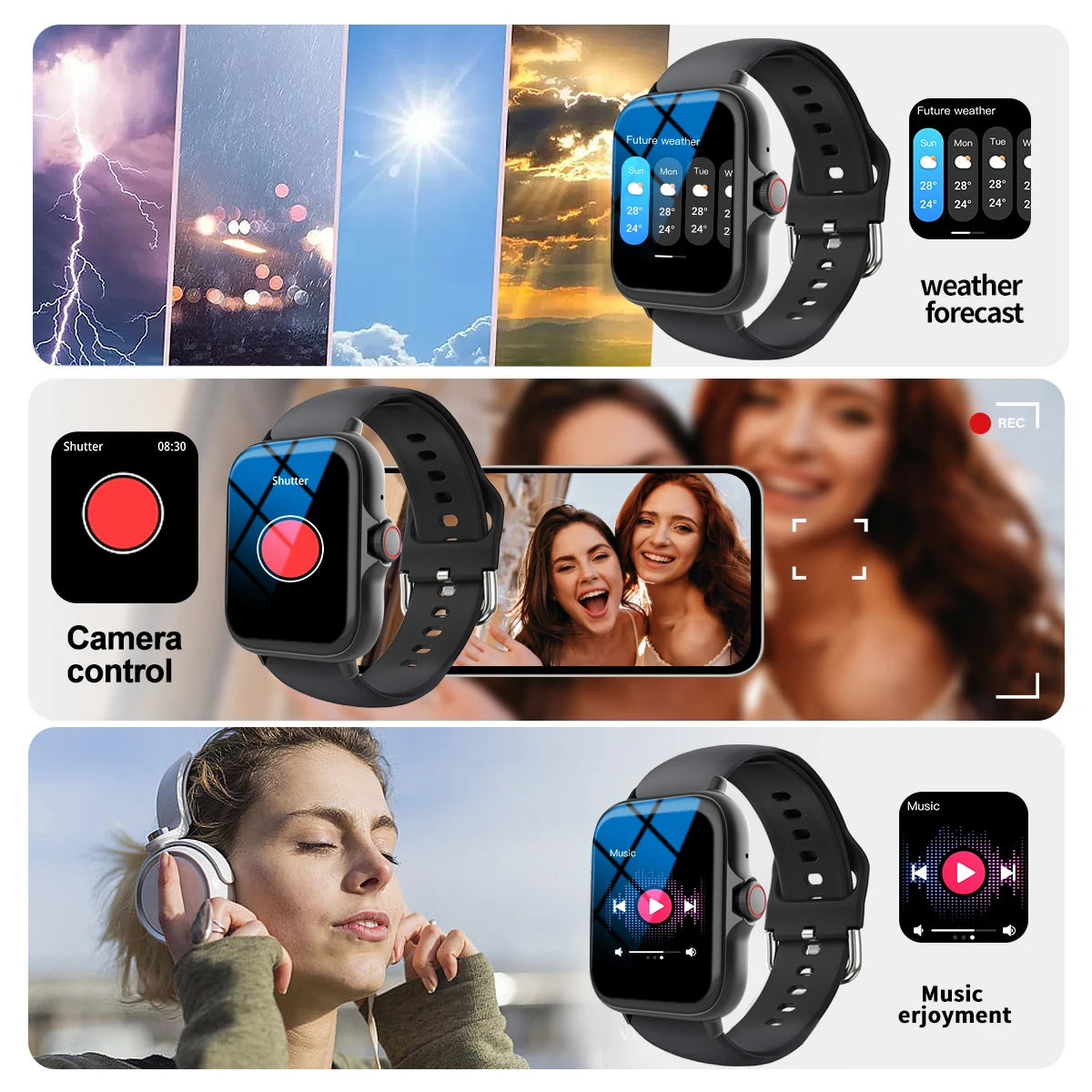 Smart Watch With Multiple Sports Modes,