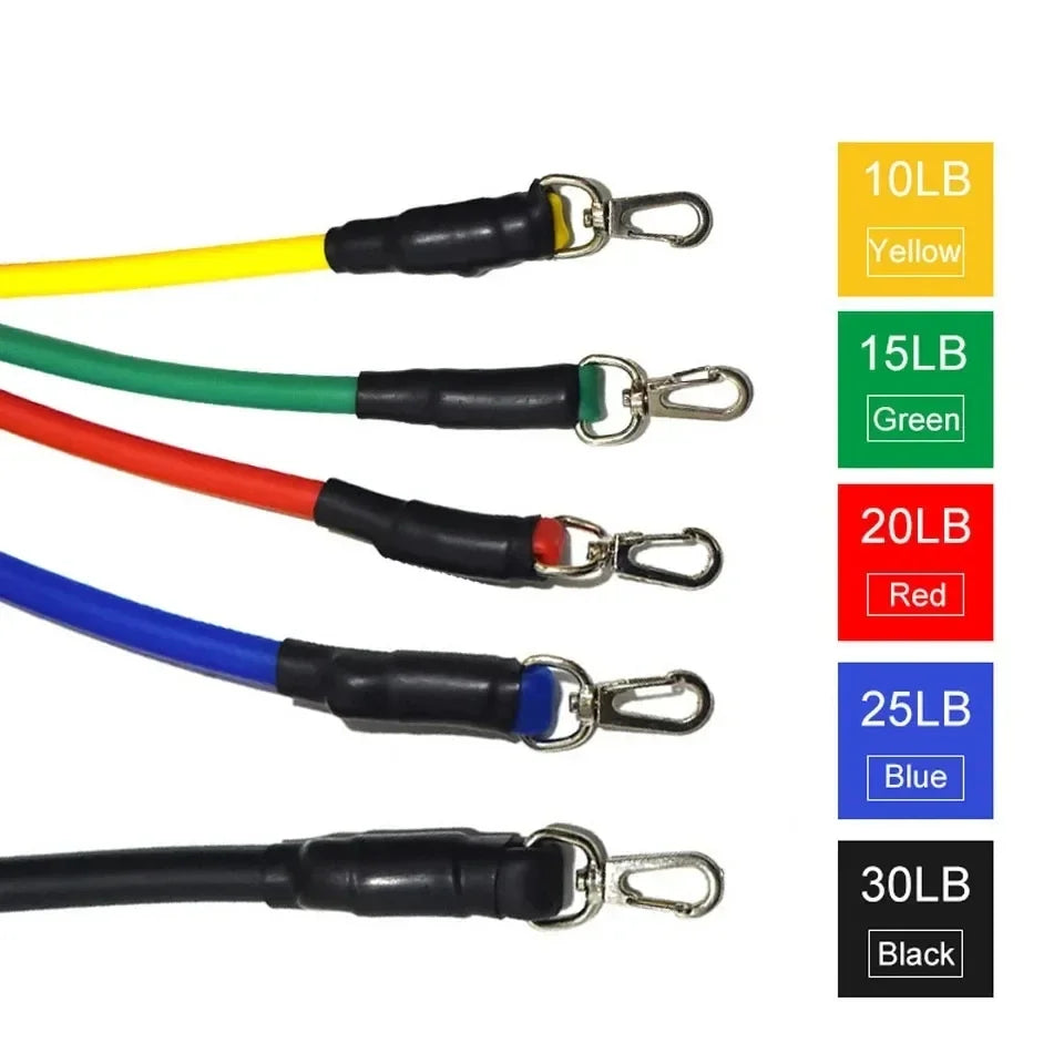 11PCS/Set Resistance Bands Pedal Yoga Pull Rope