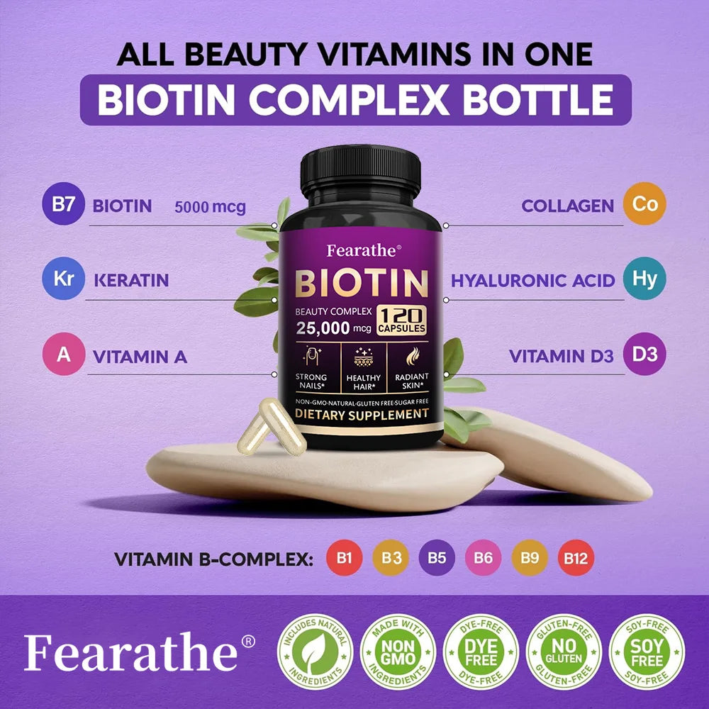 Biotin - Vitamin Supplement 25,000 Mcg