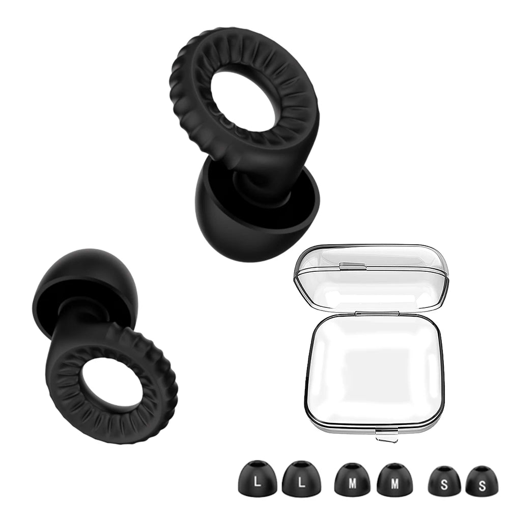 Ultra Thin Loop Shape Earplugs Reusable Waterproof